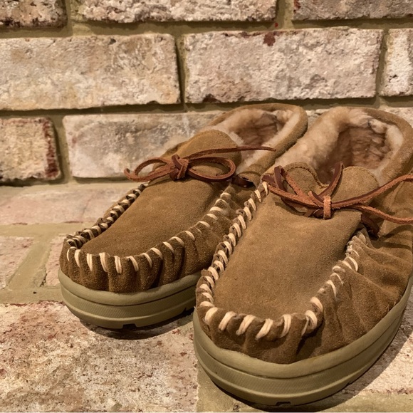 🎉3/$28🎉 EMU Ridge Australia | Men’s Shearling Moccasins - Picture 2 of 10